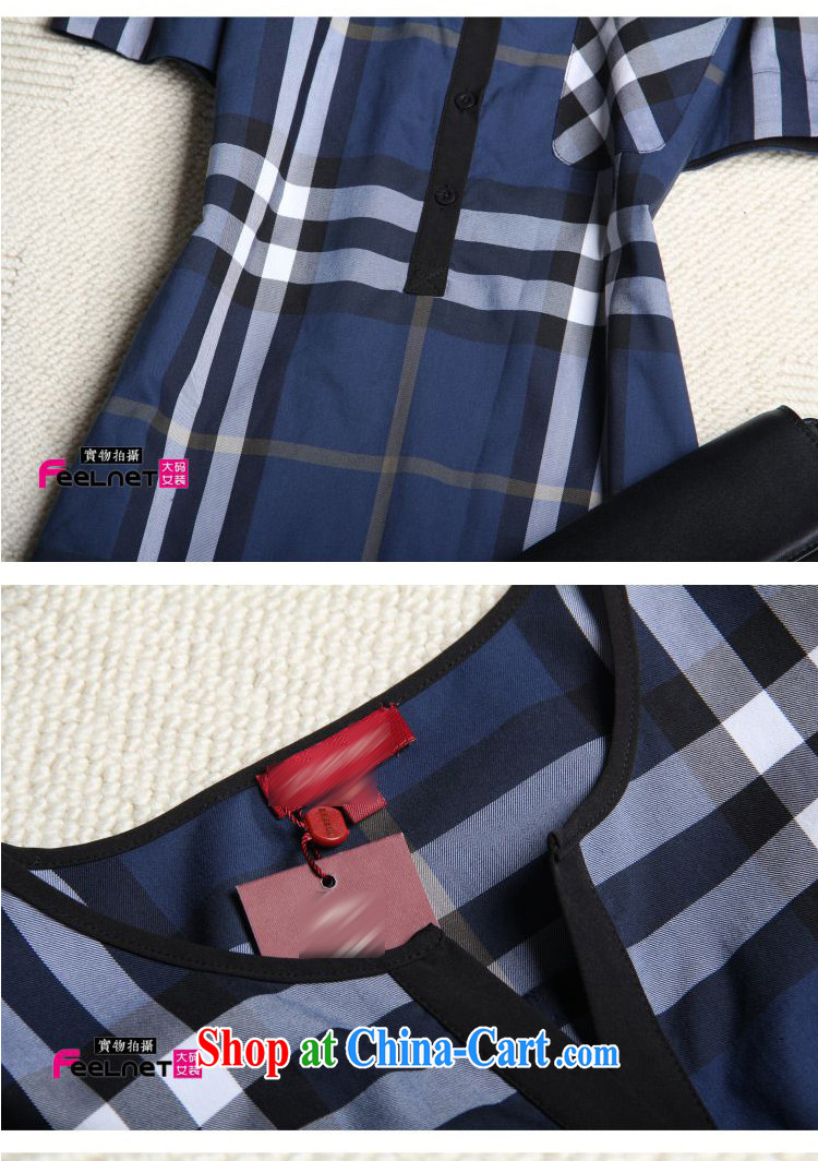feelnet mm thick summer 2015 the code female high-end V-neck does not rule out the plaid dress, 1452 any cuttings 3XL pictures, price, brand platters! Elections are good character, the national distribution, so why buy now enjoy more preferential! Health