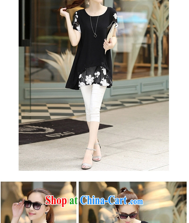 Jacob was an 2015 spring and summer, the Korean version of the greater code dress short-sleeve snow woven shirts loose video thin thick MM dresses YF 6018 black XXL pictures, price, brand platters! Elections are good character, the national distribution, so why buy now enjoy more preferential! Health