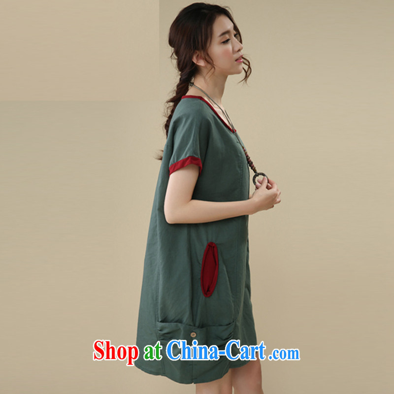 The Ju-Yee Nga summer new Korean version thick sister female short-sleeve the code units the commission dresses RS 26,069 watermelon red L, Ju-yee Nga, and shopping on the Internet