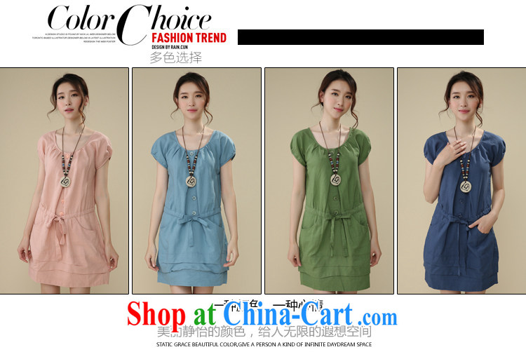 The Ju-Yee Nga larger female summer denim dress new thick sister graphics thin short-sleeved cotton Ma dresses RS 20,565 Tibetan youth XXL pictures, price, brand platters! Elections are good character, the national distribution, so why buy now enjoy more preferential! Health