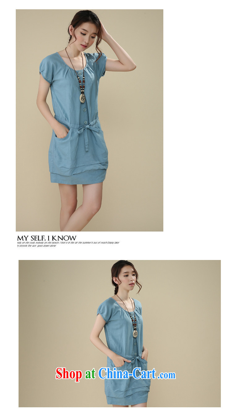 The Ju-Yee Nga larger female summer denim dress new thick sister graphics thin short-sleeved cotton Ma dresses RS 20,565 Tibetan youth XXL pictures, price, brand platters! Elections are good character, the national distribution, so why buy now enjoy more preferential! Health