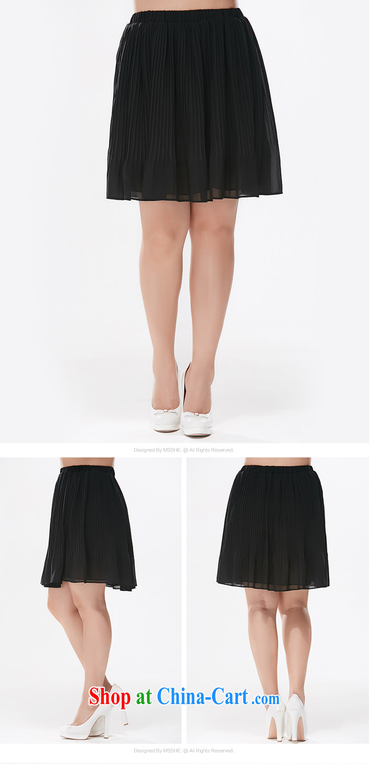 MSSHE XL girls 2015 new summer 100 hem short skirts Solid Color snow woven body skirt 3211 black long T 5 pictures, price, brand platters! Elections are good character, the national distribution, so why buy now enjoy more preferential! Health