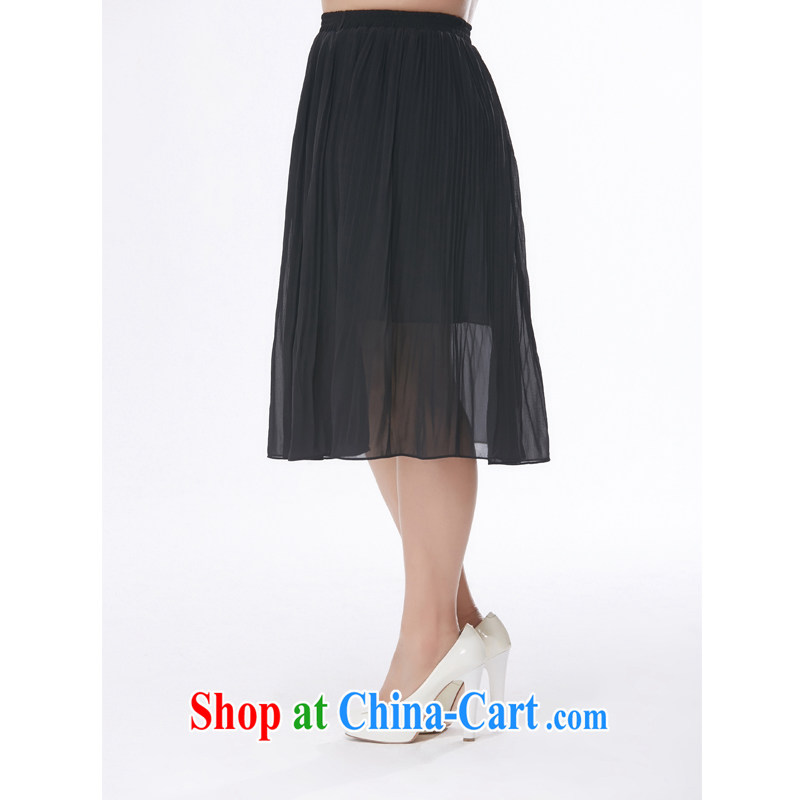 MSSHE XL girls 2015 new summer 100 hem short skirts Solid Color snow woven body skirt 3211 black long T 5, Susan Carroll, Ms Elsie Leung Chow (MSSHE), online shopping