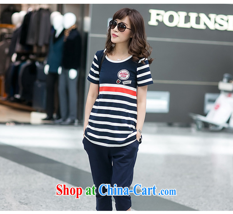 ZORMO 2015 summer new Korean female sport and leisure service kit mm thick and fat XL T-shirt + pants 2-Piece royal blue XXXL 145 - 165 Jack pictures, price, brand platters! Elections are good character, the national distribution, so why buy now enjoy more preferential! Health