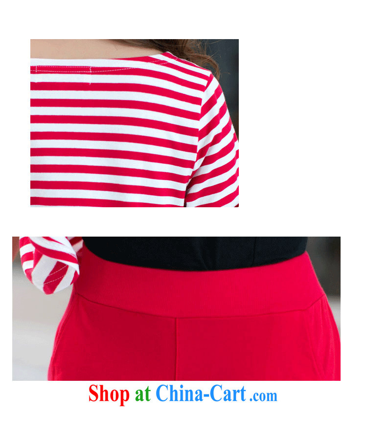 Szili Clinton ad and indeed increase, women 2015 new summer short-sleeved thick mm stylish sport and leisure cotton package thick sister loose streaks 2-Piece pants Blue Kit 4 XL pictures, price, brand platters! Elections are good character, the national distribution, so why buy now enjoy more preferential! Health