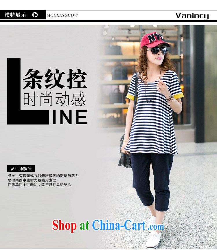 Vincent van Gogh, The 2015 summer new stylish large Code women loose stripes short-sleeved T pension package fat people graphics thin sport and leisure package thick sister summer, Royal Blue 2 XL pictures, price, brand platters! Elections are good character, the national distribution, so why buy now enjoy more preferential! Health