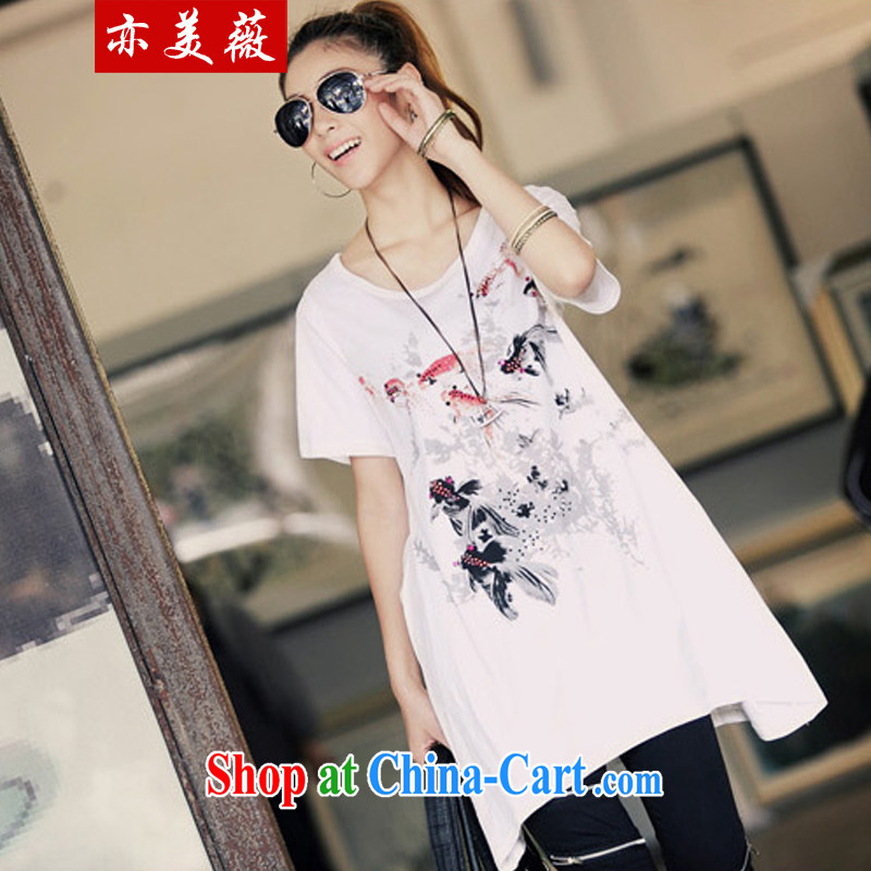 Also the US Ms Audrey EU 2015 summer and autumn new Ethnic Wind loose stamp wood drill long, short-sleeved shirt T 1902 # (goldfish) are codes, and also the US Ms Audrey EU Yuet-mee, GARMENT), online shopping