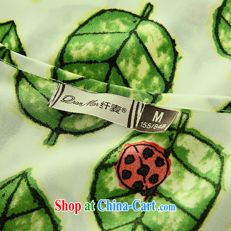 The MAK King, female fat mm summer thick sister 2014 new, indeed the XL-yi skirt 41,393 green 5 XL, former Yugoslavia, Mak, and shopping on the Internet
