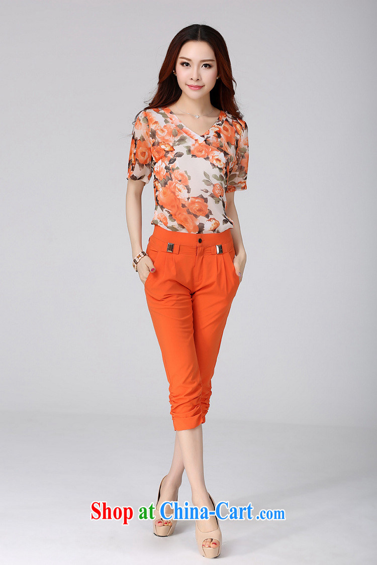 Constitution, XL girls 7 pants 2015 new thick mm video thin spring thin Korean Beauty orange 7 pants thick sister, trouser press OL trousers orange 2 XL pictures, price, brand platters! Elections are good character, the national distribution, so why buy now enjoy more preferential! Health