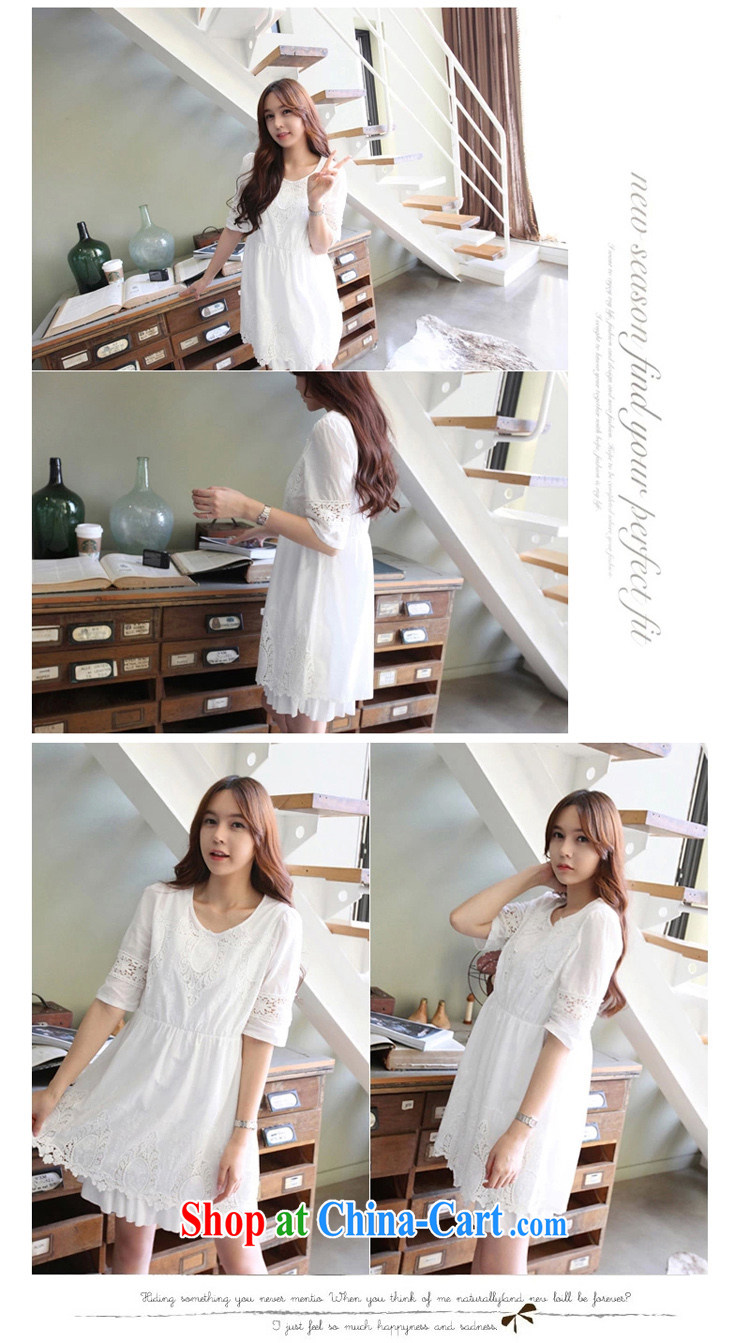 Arthur magic Yi 2015 summer new female Korean Modern Languages empty hook take loose the code dress white XL pictures, price, brand platters! Elections are good character, the national distribution, so why buy now enjoy more preferential! Health