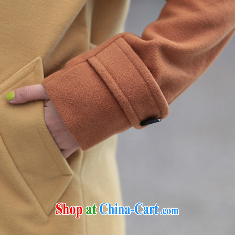 Mephidross economy honey, 2014 autumn and winter with new Korean version of the greater code female double-row two tablets for the collar on T-shirt is gross jacket women 5102 khaki-colored XXXXL Mephitic economy honey (MENTIMISI), and, shopping on the Internet