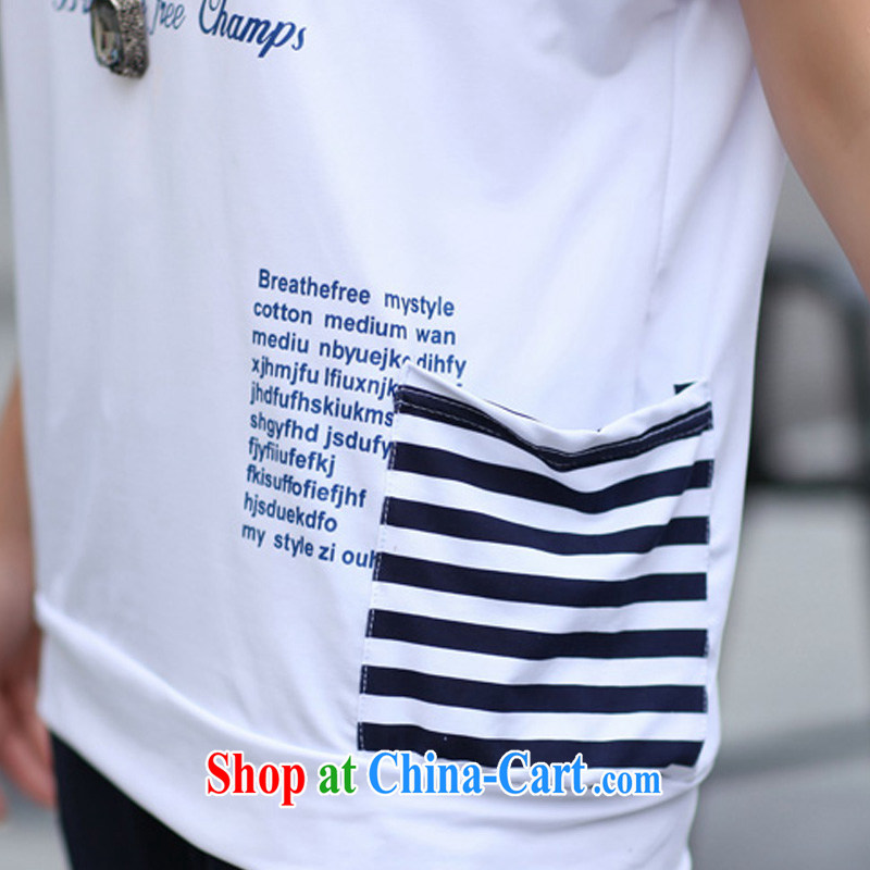 Summer thick MM larger female short-sleeve crew-neck T shirt + 7 pants sport and leisure package female Korean style white XXL, Biao (BIAOSHANG), online shopping