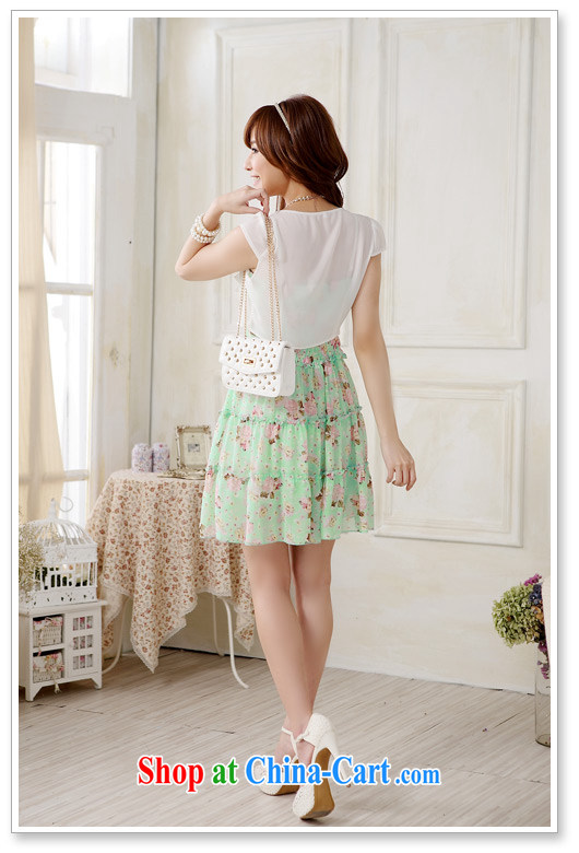 The delivery package as soon as possible-XL dresses 2014 new Summer Snow cool woven floral two-piece with shawl straps dress mm thick short green is code about 90 - 120 Jack pictures, price, brand platters! Elections are good character, the national distribution, so why buy now enjoy more preferential! Health