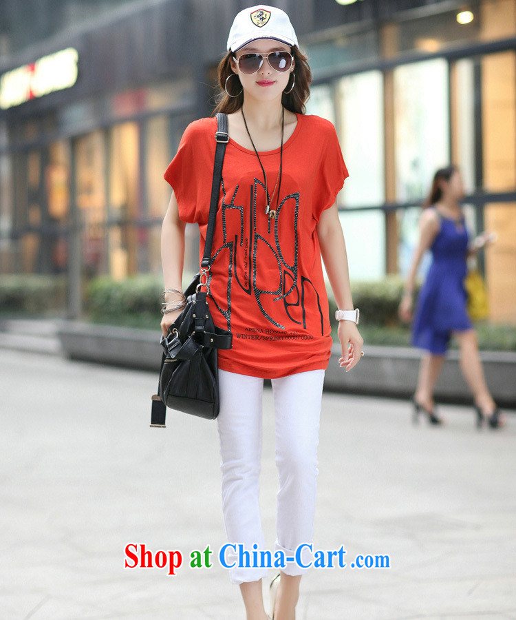 2014 XL thick MM summer T-shirt short-sleeved round neck relaxed, long T-shirt women T-shirt black XXXXL pictures, price, brand platters! Elections are good character, the national distribution, so why buy now enjoy more preferential! Health