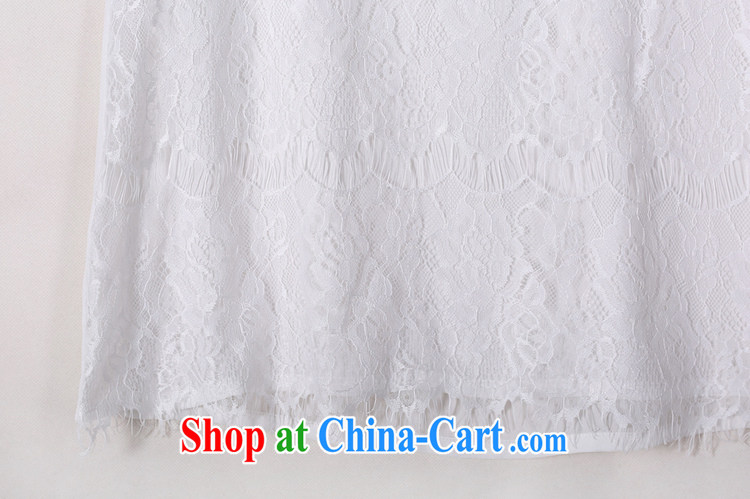 Loved summer Korean lady graphics thin, long, thick sister larger female short-sleeve lace shirt 2173 white XXXXL pictures, price, brand platters! Elections are good character, the national distribution, so why buy now enjoy more preferential! Health