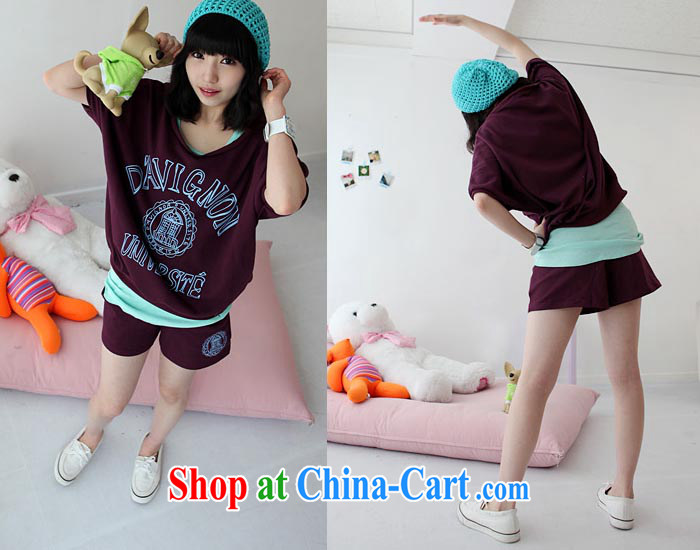 loved the code female summer thick sister relaxed casual bat sleeves shirt T shorts Sports Kit two-piece 1128 army green XL recommended weight around 145 pictures, price, brand platters! Elections are good character, the national distribution, so why buy now enjoy more preferential! Health