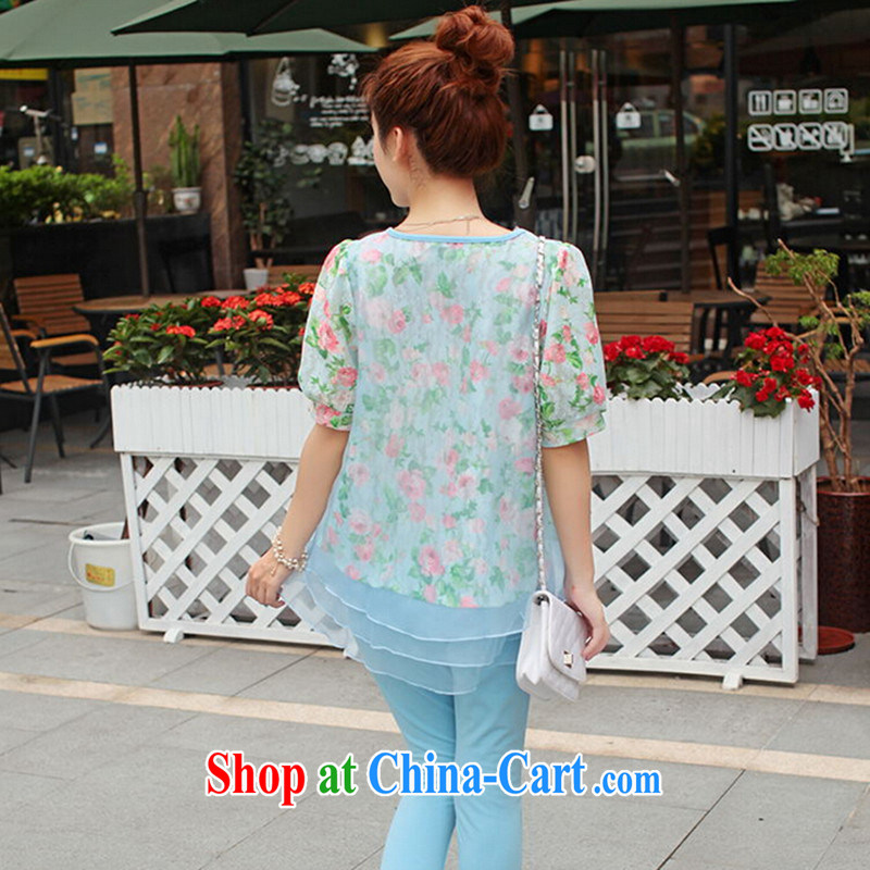 Better, the source volume to the payment 2015 summer new, genuine European root yarn flowers stitched cotton 7 pants trends Leisure package blue XL, better, the source, and shopping on the Internet