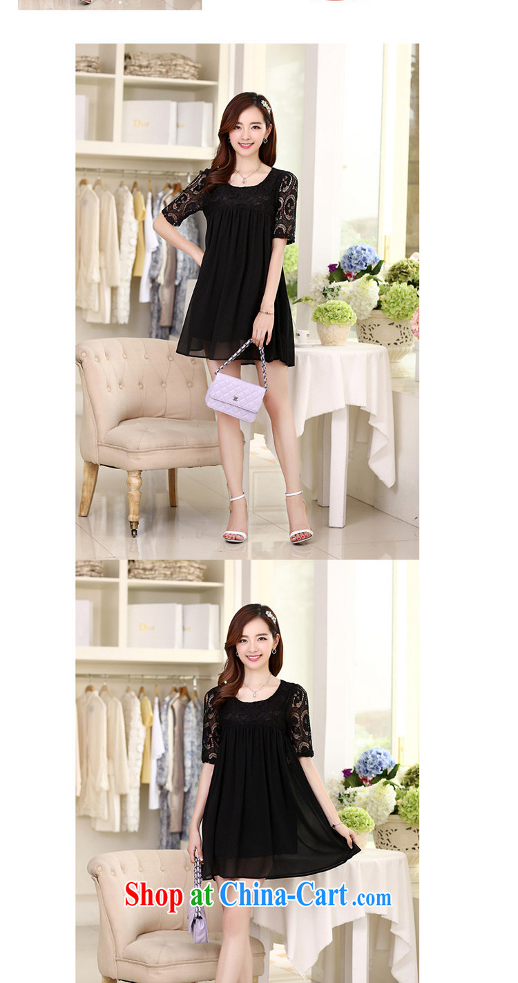 flower girl Isabelle 2014 new Korean style dress thick MM and indeed XL loose video thin lace snow woven dresses female black 5 XL pictures, price, brand platters! Elections are good character, the national distribution, so why buy now enjoy more preferential! Health