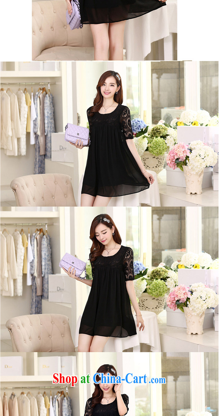 flower girl Isabelle 2014 new Korean style dress thick MM and indeed XL loose video thin lace snow woven dresses female black 5 XL pictures, price, brand platters! Elections are good character, the national distribution, so why buy now enjoy more preferential! Health