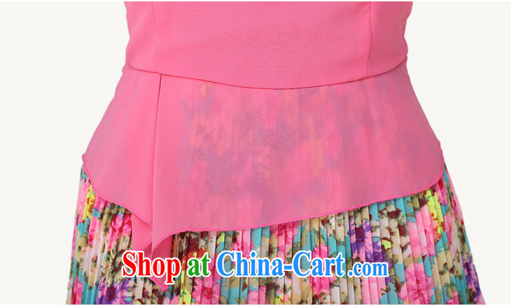 Constitution, and, indeed, women's clothing 2015 summer New floral beach dress thick mmA-organ hem short skirt holiday stitching stamp snow woven dresses of red large XL 110 - 125 Jack pictures, price, brand platters! Elections are good character, the national distribution, so why buy now enjoy more preferential! Health