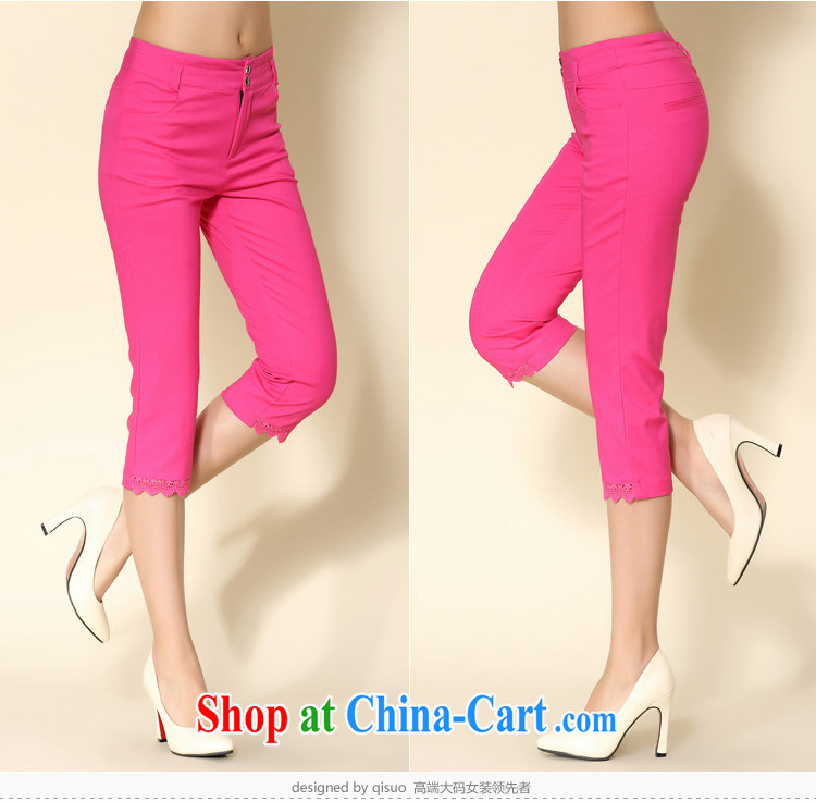 cheer for 2014 summer new XL women mm thick waist in cultivating graphics skinny foot solid 7 pants pants of 2103 red 5 XL pictures, price, brand platters! Elections are good character, the national distribution, so why buy now enjoy more preferential! Health