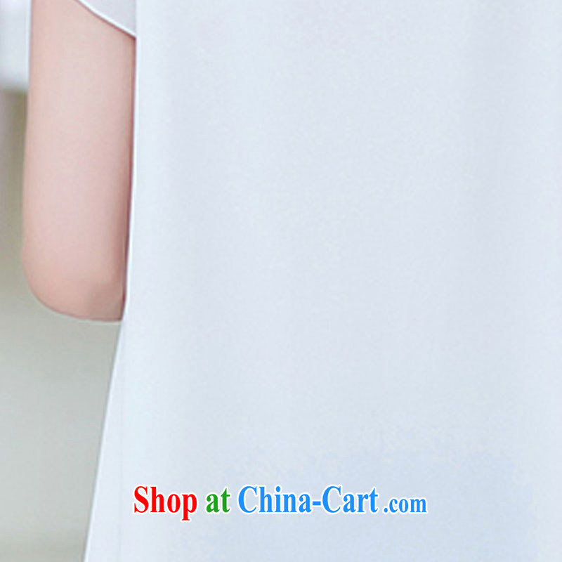 Sit back and relax, the year older women 2015 summer new leisure mother is relaxed snow woven short-sleeved shirt MZX 1502 blue XXL, relaxing Cayman, and shopping on the Internet