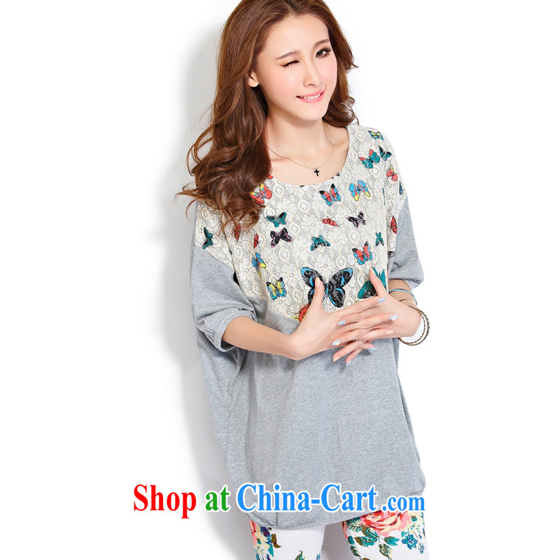 and Chuang Chuang 2015 spring and summer women with large, short-sleeved shirt T Sport Kit 6602 #gray package XL, and sexual dysfunction, sexual dysfunction, and shopping on the Internet