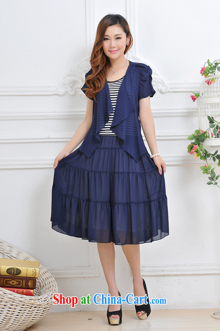 The sheep, the 2015 Spring Summer new women with larger female snow woven stripes graphics thin large code dresses stylish long skirts female Two-piece Q 06 two-piece blue XXXXXL pictures, price, brand platters! Elections are good character, the national distribution, so why buy now enjoy more preferential! Health