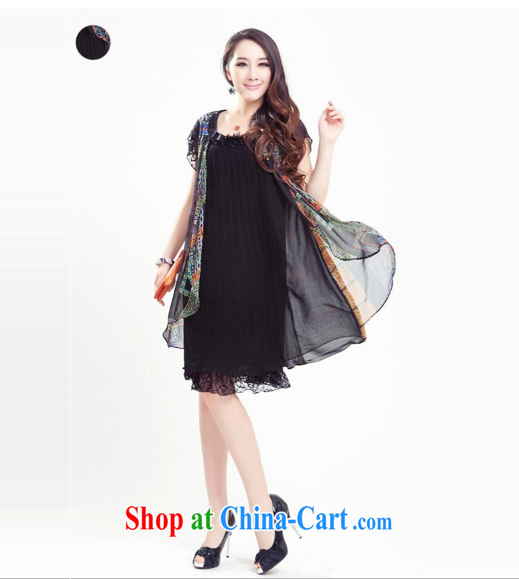 Fresh air, thick MM graphics thin snow-woven dresses larger female summer is indeed the increase 200 jack can be seen wearing black 4 XL pictures, price, brand platters! Elections are good character, the national distribution, so why buy now enjoy more preferential! Health