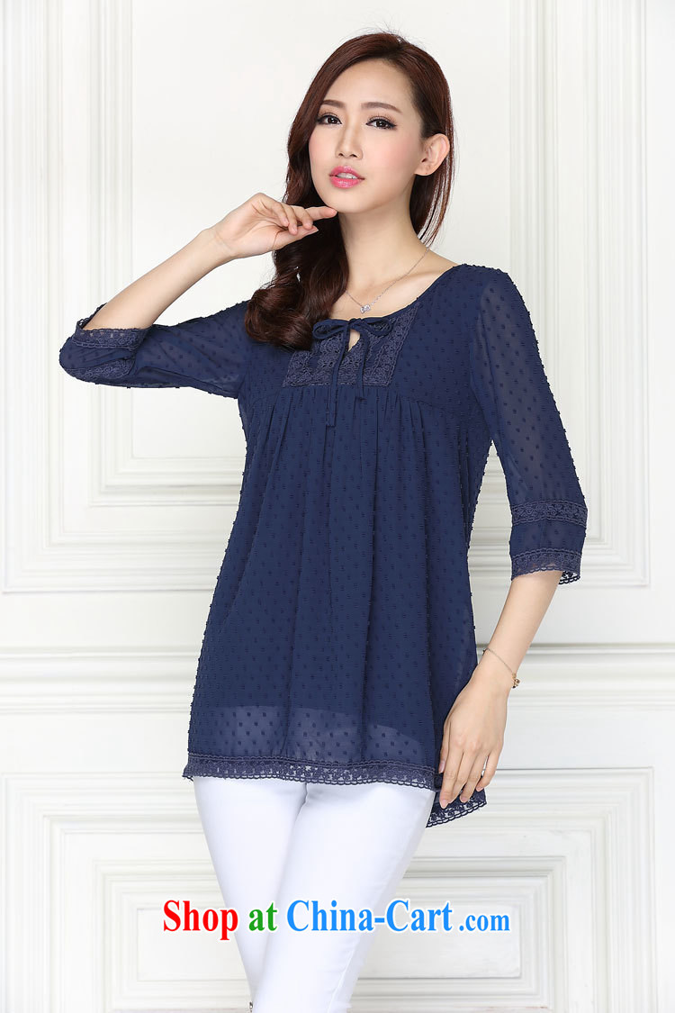 gel beads 2015 spring new Korean version XL girls with relaxed mm thick snow woven shirts T-shirt royal blue XXXL 165 - 180 Jack pictures, price, brand platters! Elections are good character, the national distribution, so why buy now enjoy more preferential! Health
