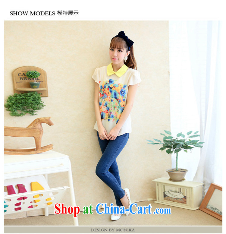 mm thick summer 2014 larger female thick sister graphics thin Korean version of the new stamp duty, the short-sleeved snow woven shirts T-shirt m White XXXL pictures, price, brand platters! Elections are good character, the national distribution, so why buy now enjoy more preferential! Health