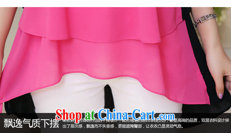 Szili Clinton's large, female snow woven shirts 2015 summer new thick MM the fat and loose video thin ice woven T-shirt Han version leave two collision color long shirt pink 4 XL pictures, price, brand platters! Elections are good character, the national distribution, so why buy now enjoy more preferential! Health