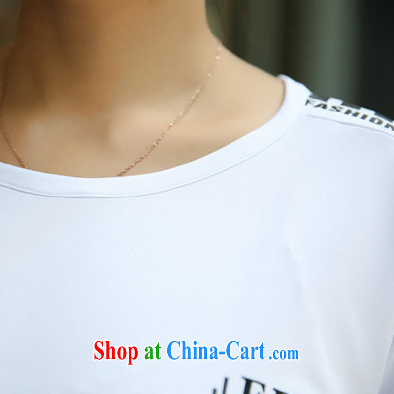 2014 summer is indeed the XL female leisure beauty graphics thin milk, Sports Kit gray XXXXL, Biao (BIAOSHANG), shopping on the Internet