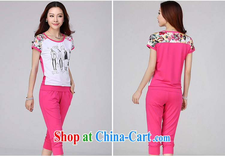 Korea and Hongkong advisory committee 200 Jack large, female summer mm thick and indeed increase package Sports & Leisure two-piece female bat sleeves T-shirt graphics thin 7 pants 9912 black 5 XL pictures, price, brand platters! Elections are good character, the national distribution, so why buy now enjoy more preferential! Health