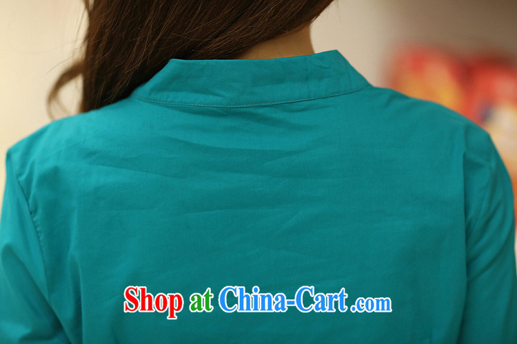 Cheuk-yan Yi Lai film 2015 the Code women's clothing, for retro embroidery loose video thin girl shirt thick MM 100 ground T-shirt B 402 white 2XL pictures, price, brand platters! Elections are good character, the national distribution, so why buy now enjoy more preferential! Health