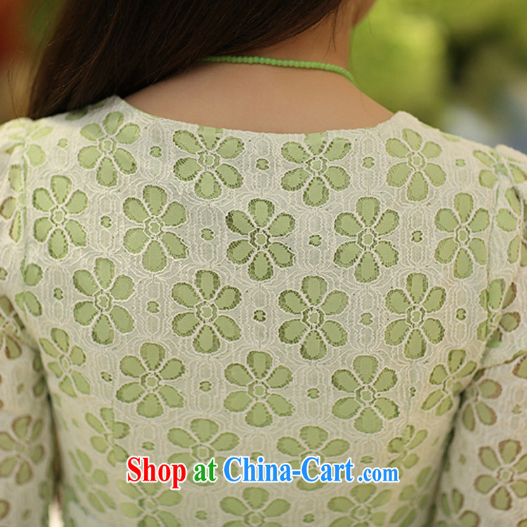 Mr Cheuk Yi Lai film thick MM round-collar lace Openwork check Ms. spend T shirt thick stylish aura snow woven stitching T-shirt B 403 photo color 4 XL pictures, price, brand platters! Elections are good character, the national distribution, so why buy now enjoy more preferential! Health