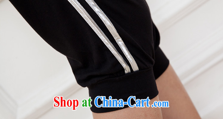 mm thick summer 2014 new, larger female thick sister sport and leisure package short-sleeve 7 pants tiger head of black gold 5 XL pictures, price, brand platters! Elections are good character, the national distribution, so why buy now enjoy more preferential! Health
