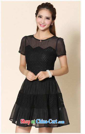Most of the increase is indeed, women with thick MM summer new lace thick sister graphics thin large dresses xxxxl number 2138 black 2 XL pictures, price, brand platters! Elections are good character, the national distribution, so why buy now enjoy more preferential! Health