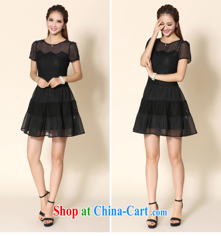 Most of the increase is indeed, women with thick MM summer new lace thick sister graphics thin large dresses xxxxl number 2138 black 2 XL pictures, price, brand platters! Elections are good character, the national distribution, so why buy now enjoy more preferential! Health