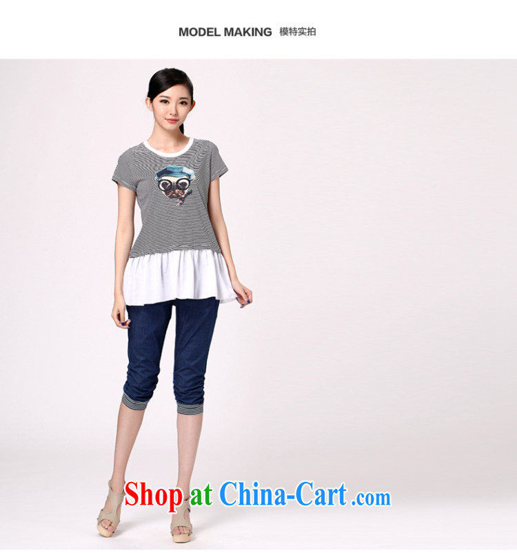 Water with thick mm summer 2014 new products, female Korean fashion stripes graphics thin loose T pension S XB 14 3263 black-and-white, 3 XL pictures, price, brand platters! Elections are good character, the national distribution, so why buy now enjoy more preferential! Health