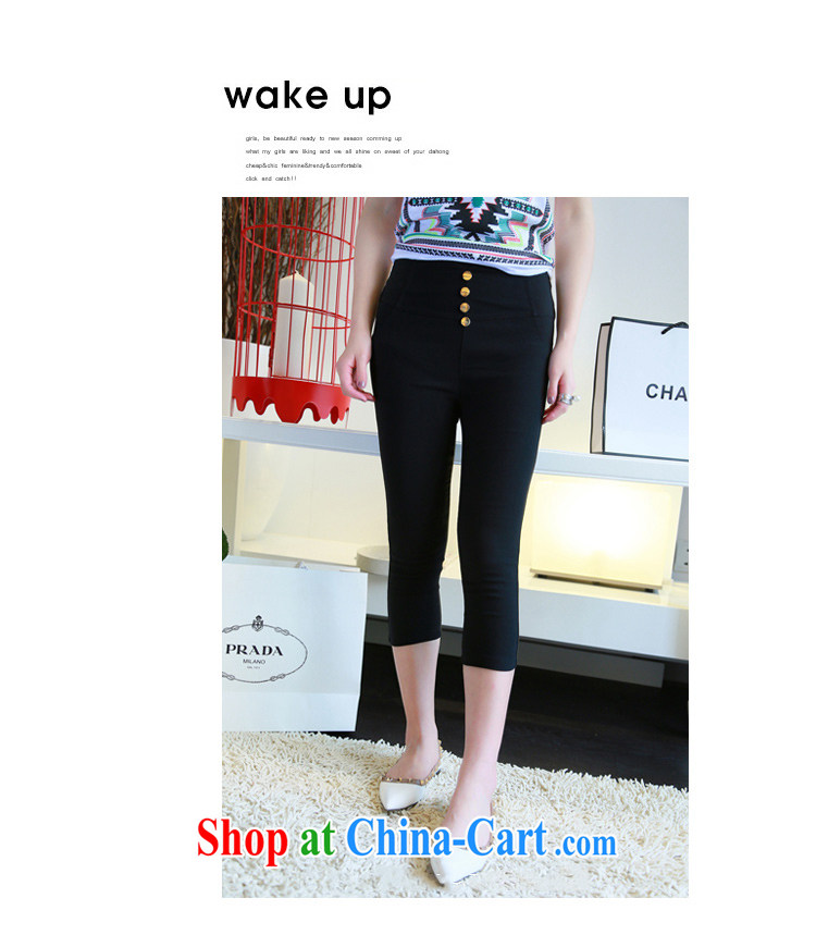 In short, the possible spring 2014 New solid pants European wind high waist Leisure Centers mm larger stretch pencil trousers castor pants solid black pants - trousers 5 XL pictures, price, brand platters! Elections are good character, the national distribution, so why buy now enjoy more preferential! Health