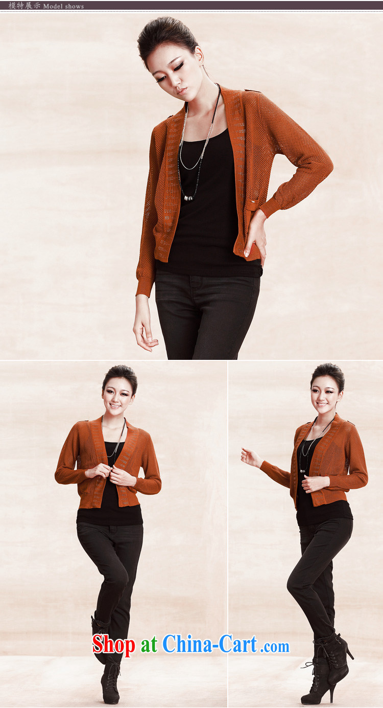2014 mm thick autumn the new knit-larger cardigan sweater jacket HH 9805 orange L pictures, price, brand platters! Elections are good character, the national distribution, so why buy now enjoy more preferential! Health