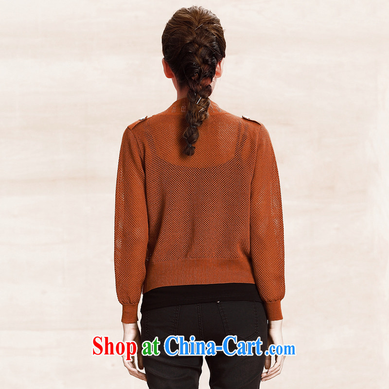 2014 mm thick autumn and the new knit-large code cardigan sweater jacket HH 9805 orange L, former Yugoslavia, Mak, and shopping on the Internet