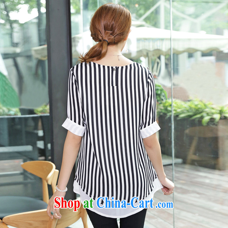A leaf Korean lady streaks loose short-sleeve girls T-shirt, long, large, picture color XXXXXL, leaves, shopping on the Internet