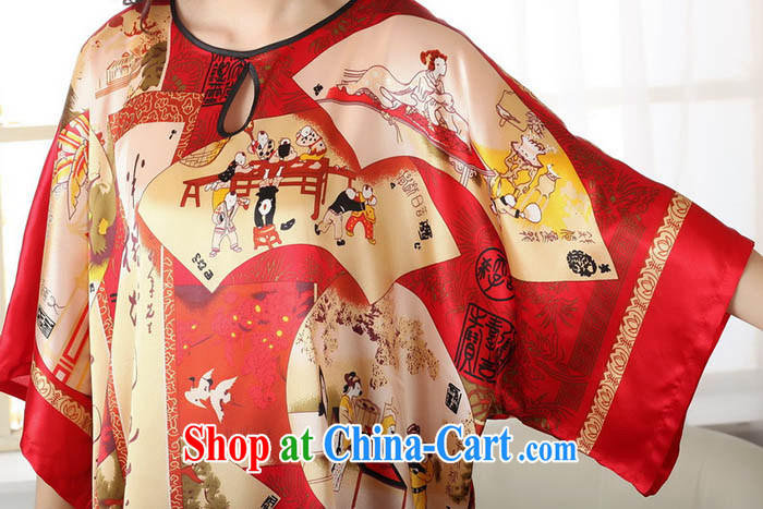 Ko Yo Mephidross beauty summer 2014 new style and comfortable large, female robes of ethnic wind stamp artificial silk ladies nightwear red are code pictures, price, brand platters! Elections are good character, the national distribution, so why buy now enjoy more preferential! Health
