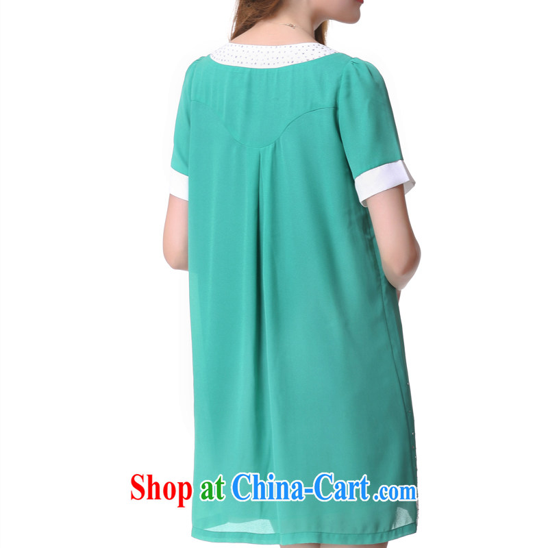 A leaf Korean version simple wood drill large Code women mm thick snow woven dresses green XXXXXL, a leaf, and shopping on the Internet