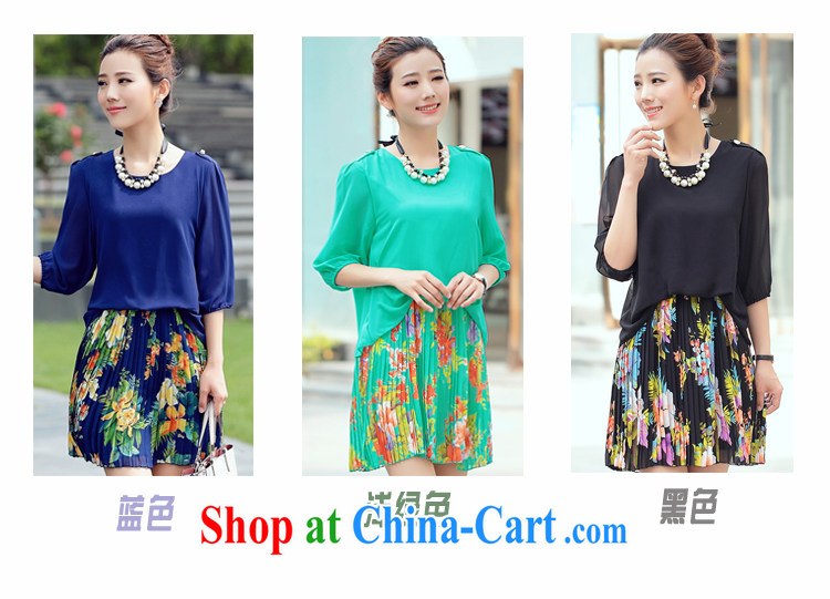 Increase the thick mm summer 2015 New, and indeed increase, female fat sister Korean video thin King code stamp snow woven dresses 100 hem blue 2 XL recommendations 140 - 160 Jack pictures, price, brand platters! Elections are good character, the national distribution, so why buy now enjoy more preferential! Health