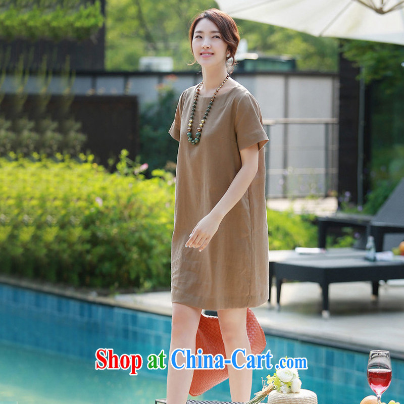 Central Bank, the code dress girls cotton the maximum code dresses summer short-sleeved dresses summer LD 075 card the color XXXL, the Central Bank, (yangjinna), and, on-line shopping