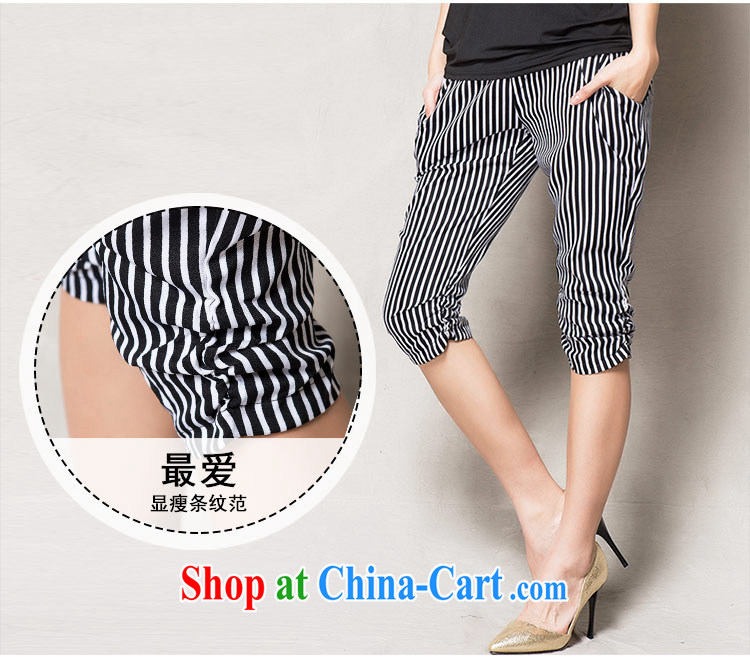 The honey beauty mm thick larger female summer ground 100 aura video thin black-and-white stripes, waist, 7 pants women 8321 black-and-white striped XXL pictures, price, brand platters! Elections are good character, the national distribution, so why buy now enjoy more preferential! Health