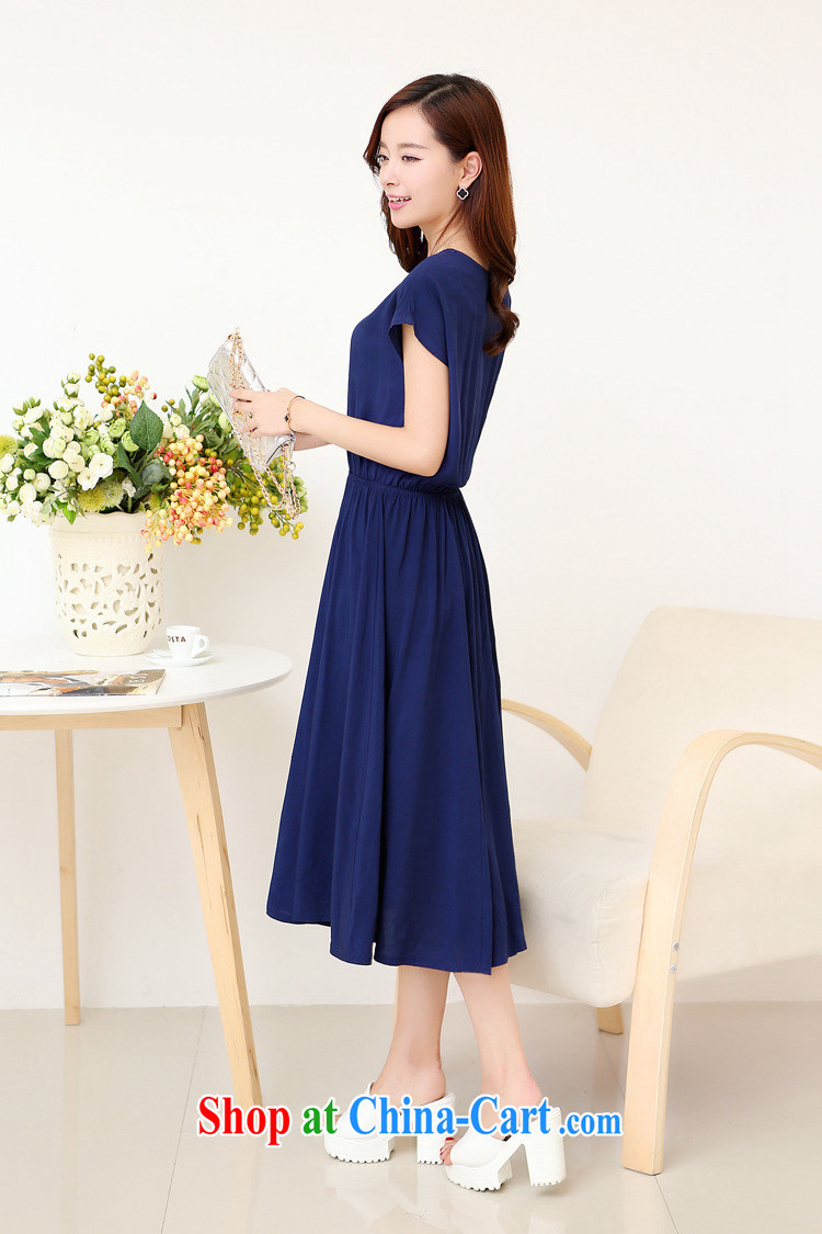 The Ju-Yee Nga new summer fashion and indeed, long, large, female dresses YJ 91,381 blue XXL pictures, price, brand platters! Elections are good character, the national distribution, so why buy now enjoy more preferential! Health